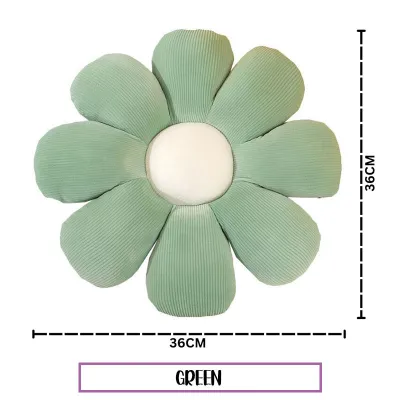 Cute Flower Soft Pillow Plush Sunflower Shaped Floor Cushion Cotton Sofa Seat Buttocks Backrest Living Home Office Decor