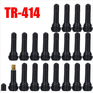 20PCS TR413 TR414 Snap In Type Rubber Valve Tool Set Tubeless Tyre Valves Stems Rubber Valve Stem Car Accessories Parts Replacement