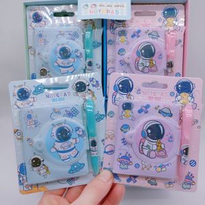 Buku Diary Kancing Sampul Karakter/Memo+Pen / Buku Pen Mini CUTE STITCH CAPYBARA SHINCHAN ASTRONOT