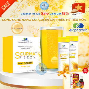 Viên Sủi Dạ Dày Scurma Fizzy Elepharma - Hộp 2 Tuýt 20 Viên Chính Hãng