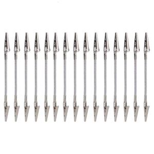 15Pieces Portable Double Clip Insect Coil Stand Incenses Stick Burners Holder With Foldable Base For Travel Camping