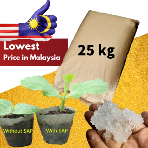 (25 kg) Plant Water Retention Gel | Gel Penyimpanan Air | Plant Growing Gel | Super Absorbent Polymer (SAP) 土壤保湿保水剂