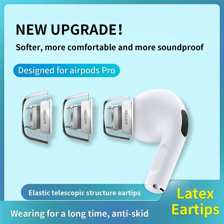 Latex Ear Tips For Suitable For Apple Airpods Pro Eartips Ture