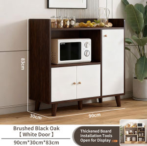 Kitchen Sideboard Household Storage Kitchen Cabinet Locker Microwave Cabinet With Doors Wooden Cabinet For Kitchen