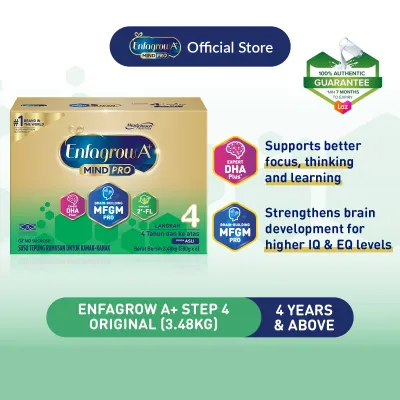 Enfagrow A+ Step 4 (4Y+) Original / Vanilla Milk Formula Powder (3.48kg)