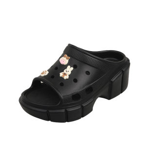 WomenS Thick-Soled Slippers For Summer Cute Cartoon Animal Slide Sandals Beach Height-Increasing Sandals