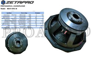 Komponen Speaker 18 Inch Zetapro Best One 18 / BestOne 18 Original