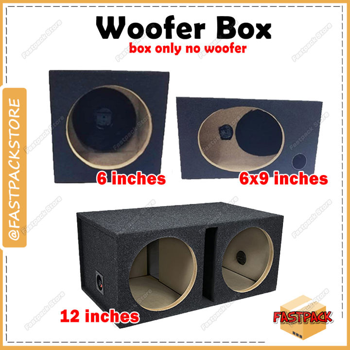 Box ONLY] Universal Car Speaker Woofer Box 12 X Speaker Box