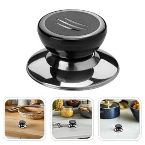 5Pcs Pot Lib Knobs Caps Wooden Heat-Resistant Cooking Pan Lid Covers Replacement Lifting Handle Kitchen Cookware Handgrip