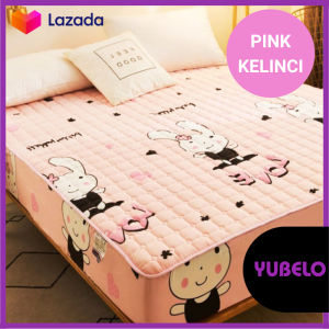YUBELO Sprei Waterproof Quilt Motif NO 1 180 x 200 Cm KING- Sprei Anti Air Bed Cover karakter Premium