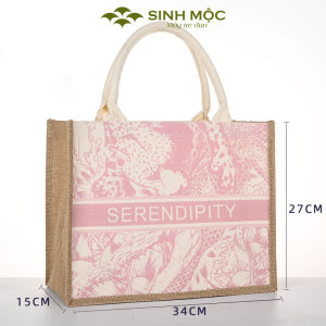 Túi cói túi đi biển túi chống nước đi biển Sinh Mộc - M3605