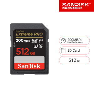 SanDisk Extreme Pro SDXC 512GB SDXXD V30 U3 C10 UHS-I 200MB/s R 140MB/s W 4x6 Lifetime Limited ( SDSDXXD-512G-GN4IN ) ( เมมโมรี่การ์ด เอสดีการ์ด )