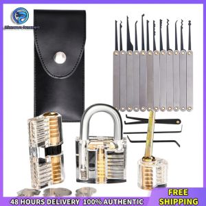 Winnereco Lock Picking Practice Set with Adjustable Tension Wrench and Key Extractor for Beginners and Professionals