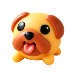 Tongue Out Mochi Dog Squishy Toy Cute Kawaii Stress Relief Fidget Sensory Toy Soft Squeeze Desk Decor Gift