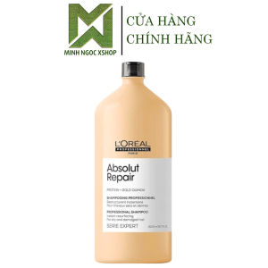 Combo Dầu gội xả phục hồi hư tổn toàn diện LOréal - Loreal Absolut Repair Gold 1500ML + 750ML