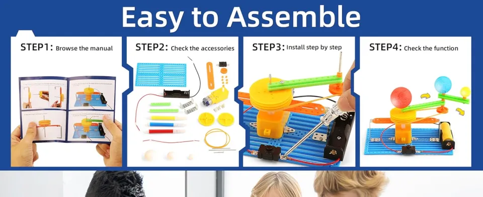 STEM Science Kit For Kids 8-12 - 5-in-1 Robot Building & Engineering Projects