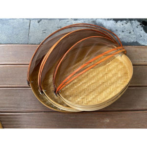 Jogja Craft - tudung saji set isi 3 dari bahan anyaman bambu - TUDUNG SAJI BAMBU