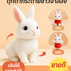 ต์สาว จําลองกระต่ายสีขฟ้าสัตว์เลี้ยงชุดสัตว์เลี้ยงหุ่นยนชุดสัตว์เลี้ยงหุ่นยน