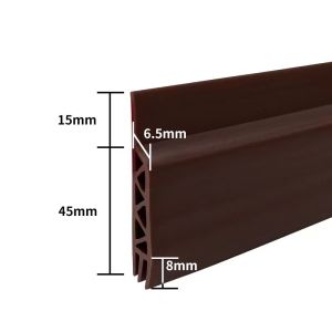 HCCM 100ซม. ที่กันประต ที่กั้นประตูกันแมลง แถบปิดผนึกด้านล่างประตูสามชั้น แถบกันน้ำ แถบกันเสียงตะเข็บประตู ตัวหยุดประตู แถบกวาดประตู
