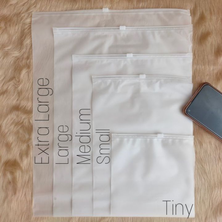 Frosted Matte Ziplock Bag Packaging For Clothing Business Food Storage