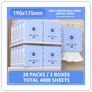 【COZYCASA】【10 packs/Box】Manhua Commercial Hanging Tissue Hand Towels Paper For Public Use