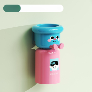 ที่วางแก้วแปรงสีฟันแบบแม่เหล็ก ชุดโดปามีน ดีไซน์ทันสมัย ช่วยให้การจัดเก็บสะดวกและประหยัดพื้นที่ในห้องน้ำ