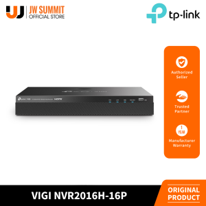 TP-Link VIGI NVR2016H-16P 16 Channel Simultaneous Playback PoE+ Network Video Recorder