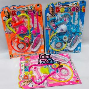 Mainan Perlengkapan Dokter Set Hadiah Anak GA 11011 | The Doctor Tools Warna Warni Murah Meriah Lengkap Bolpoin Dan Kaspsul Obat | Mainan Dokter Dokteran Berbahan Plastik Cocok Untuk Anak Cewek Dan Cowok