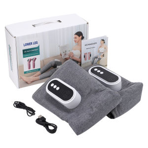 1 Pair Electric Leg Massager Portable Calf Massage Machine 3-Speed Hot Compress Thigh and Calf Massage Relax Muscles Relieve Fatigue USB Charging