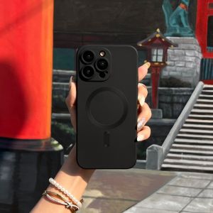 Siamcase.BKK เคสแม่เหล็กซิลิโคลนมีฟิล์มกล้อง Magnetic Case For iPhone 16 Promax 15 Pro 14 Plus 13 12 11 เคสไอโฟน เคสกันกระแทก