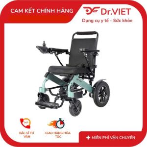 Xe lăn điện LUCASS XE-612L [Chính hãng]-Hỗ trợ cho bệnh nhân cho người già di chuyển dễ dàng gập lại gọn gàng