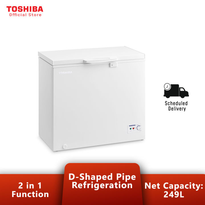 Toshiba CR-A249M 249L Chest Freezer / Refrigerator / Fridge / Peti Sejuk