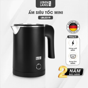 Ấm Siêu Tốc Lebenlang LBL2318 800ml 1000W Tự Ngắt Đèn Báo thiết kế Nhỏ Gọn Bảo Hành 2 Năm - chính hãng