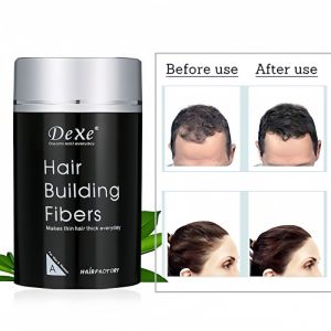 Dexe Hair Building Fibers Powder Helps Hair Growth Hair Loss Concealer for Black Hair 22g