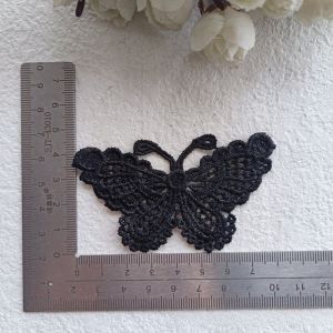 EASYEAH Bowknot Lace Cloth Patch Heart Handmade DIY Sewing Accessories For Sew on Guipure Fabric White Lace Applique Trim DIY Craft Accessories