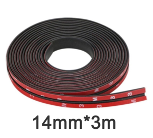 3m Segel Karet Kaca Mobil Peredam Suara/Universal Strip Segel Karet Mobil/Anti Debu Air Pelindung