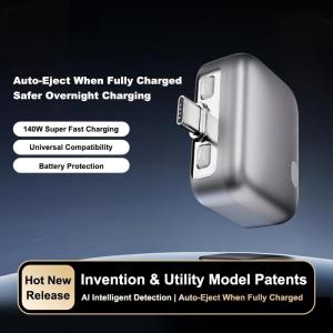 140W Power Disconnector Full Charge Auto-Eject & Physical Cut-Off for Type-C & Lightning Devices Battery Health Guard