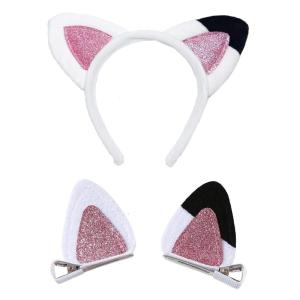 Cosplay Hair Clip Cat Ear Hairband for Face Wash Anime Costume Accessories Girl Female Themed Party Hairclips Headwear