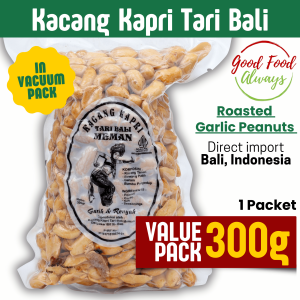 Kacang Kapri Tari Bali 300g | Roasted Garlic Peanuts | VACUUMED PACK | 烤蒜味花生