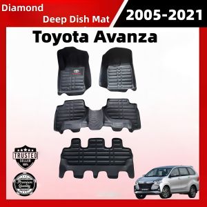 Toyota Avanza 2005-2021 Premium Diamond Deep Dish Car Matting (5D Matting) car accessories