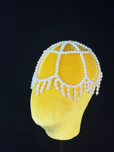 Fashionable Pearls Tasseld Headpiece for Women Suitable for Weddings Birthdays and Beach Vacation