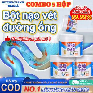 COMBO 5 HỘP (1300G) - Bột thông tắc cống đa năng siêu mạnh 260g - Bột Thông Tắc Sinh Học Hiệu Quả Tức Thì Hương Chanh Bạc Hà