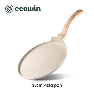 Ecowin Cookware  25cm White/Blcak Non Stick pizza pan Frying pan non stick frying pan cooking pot kuali tak melekat original