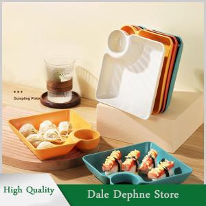 [Dale Dephne] จานเกี๊ยวทำซูชิ1ชิ้นจานทำขนมถาดทรงสี่เหลี่ยมทำจาก PP