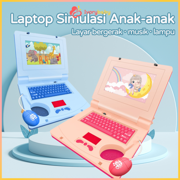 Ivorybaby Mainan Edukasi Anak Laptop Mainan Mini Learning Machine ...