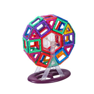 [SG Stock] 64/136 Pcs Magnetic Building Block 3D DIY Magnetic Tiles 6.5cm STEM Construction Toys for Kids Gift Stacking Blocks Set Puzzle Playset