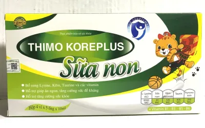 Thimo koreplus sữa non Hỗ trợ hấp thụ tốt hơn ăn ngon ngủ tốt tăng cường sức đề kháng hộp 20 ống vi rt