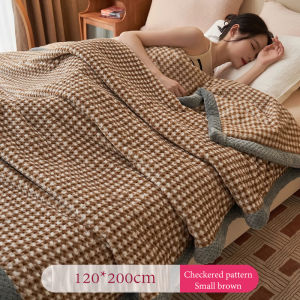 BMZAR Fleece Blanket Thickened Microfiber Polyester Reversible Design Winter Single Dormitory Warm Soft Waterproof