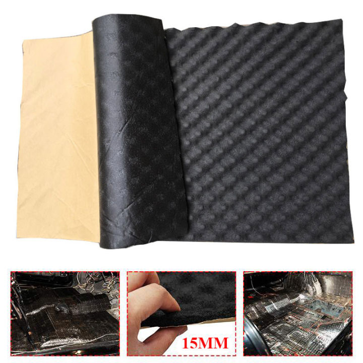 Car Sound Deadening Mat 50X200cm Engine Foam Cotton Sticker Noise