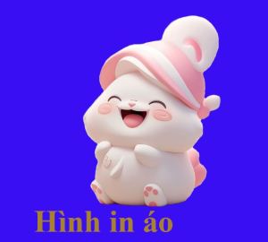 Hình ủi ép nhiệt-hình in áo tại nhà Thỏ Con  may mắn-ủi trực lên vảiáo bằng bàn ủibàn làhình in thiết kế rất đẹp-Gía khuyến mãi-OCEANCOLOR.CLO-LUCK